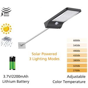 Premium Solar Motion Wall Light 48 LED Beads Motion Sensor Solar Light