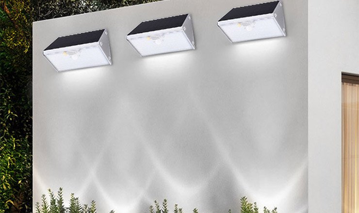 Solar Motion Sensor Light Aluminum Shell