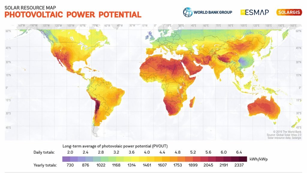 solar irradiance data by location, solar map