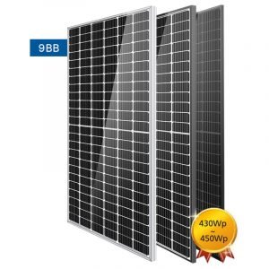 Half cut cell solar panel, 9BB 450W PV Module