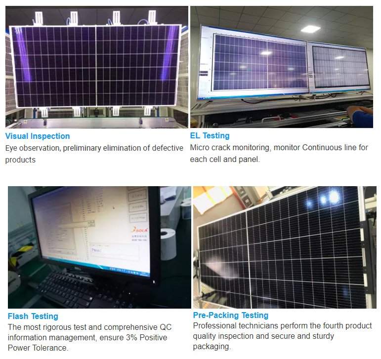 Production Process of Half cut Cell Solar Panels