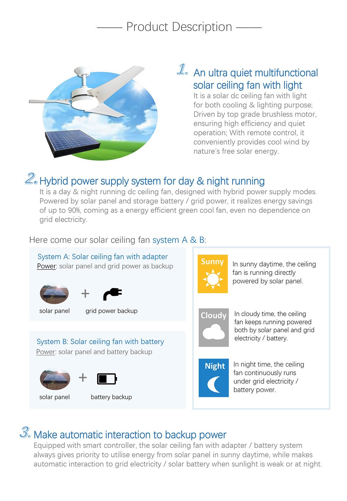Best Solar Ceiling Fan 2021, solar electric fan
