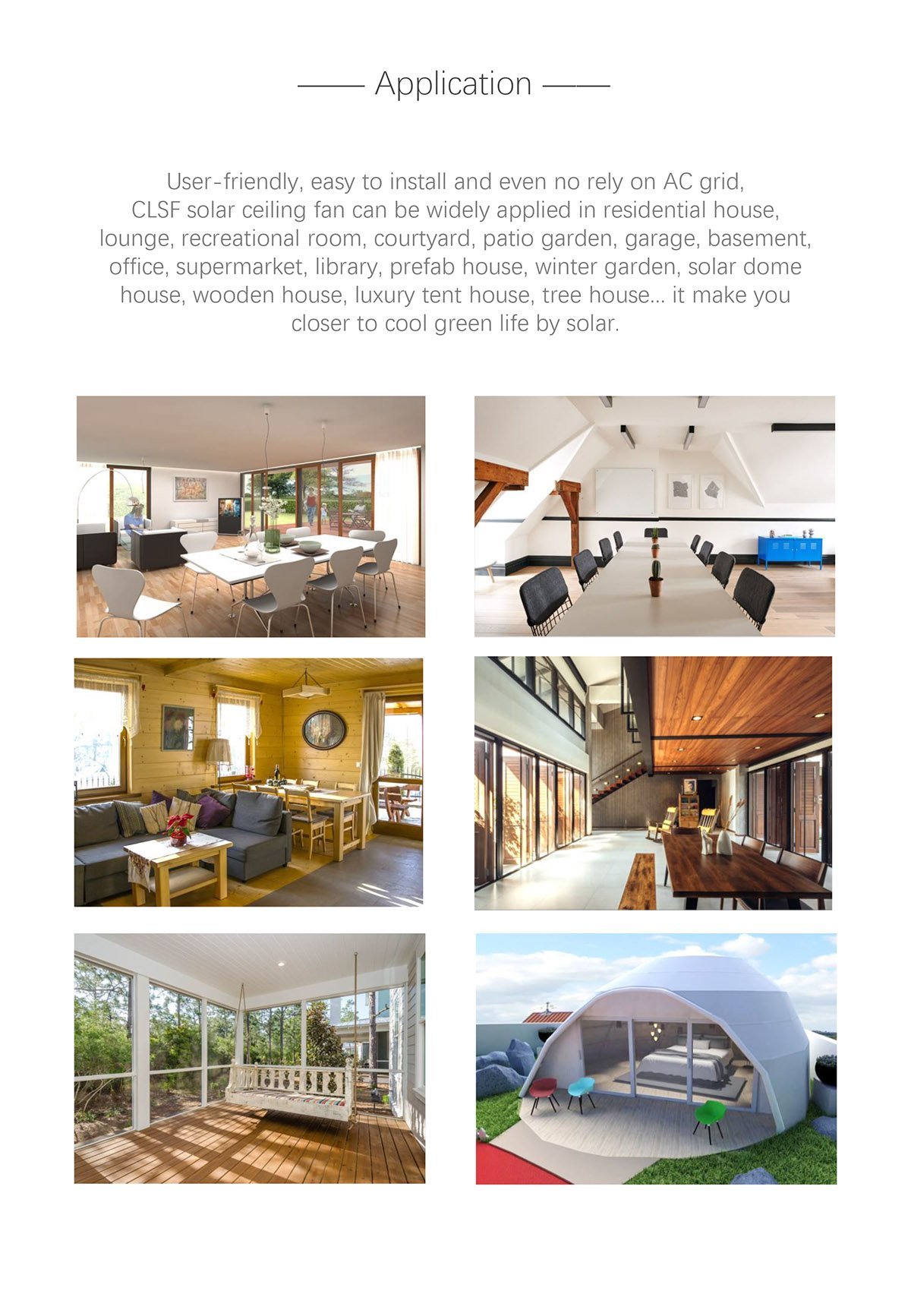 DC Ceiling Fan, Solar Fans