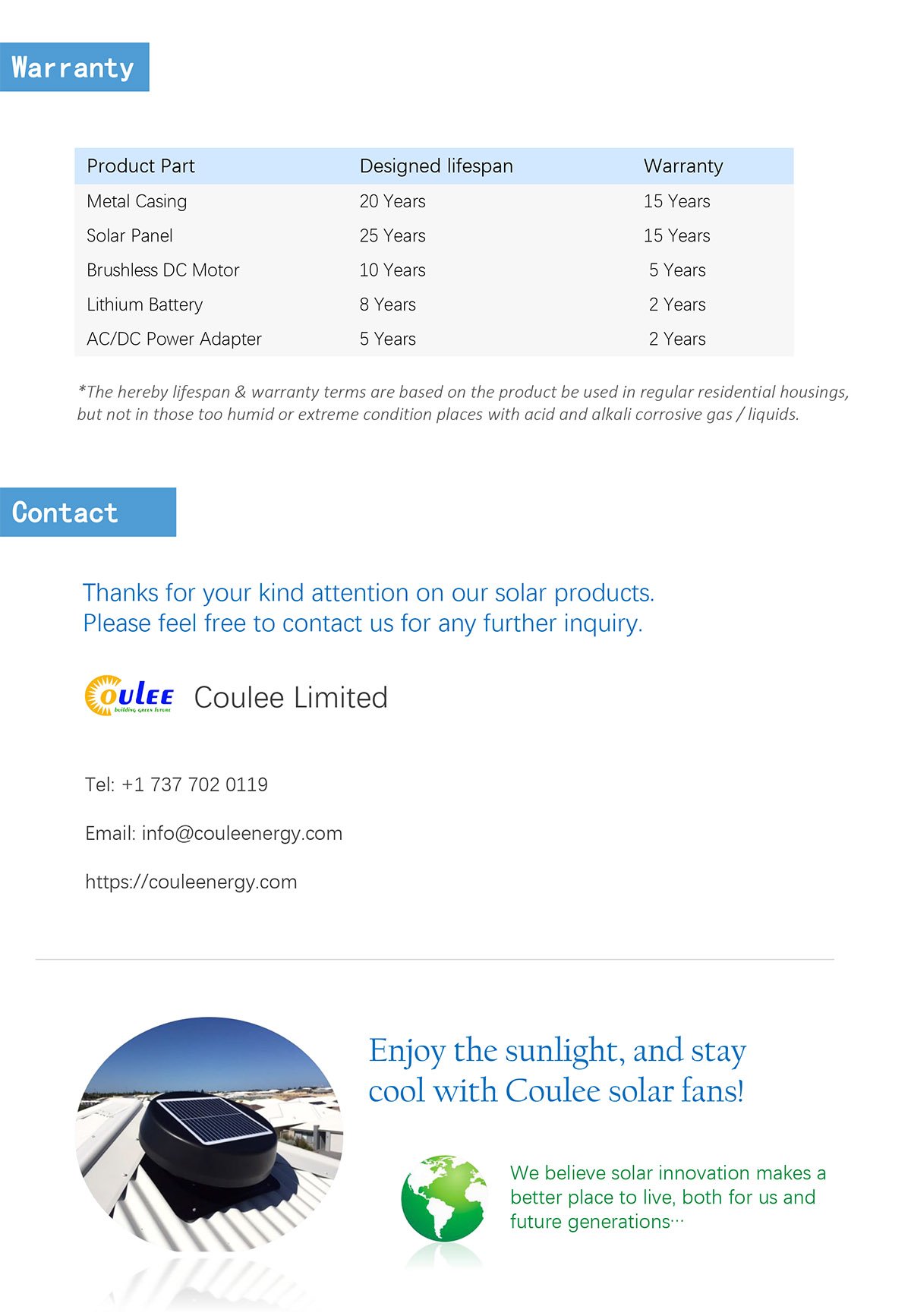 13 Coulee Solar Roof Ventilation Fans