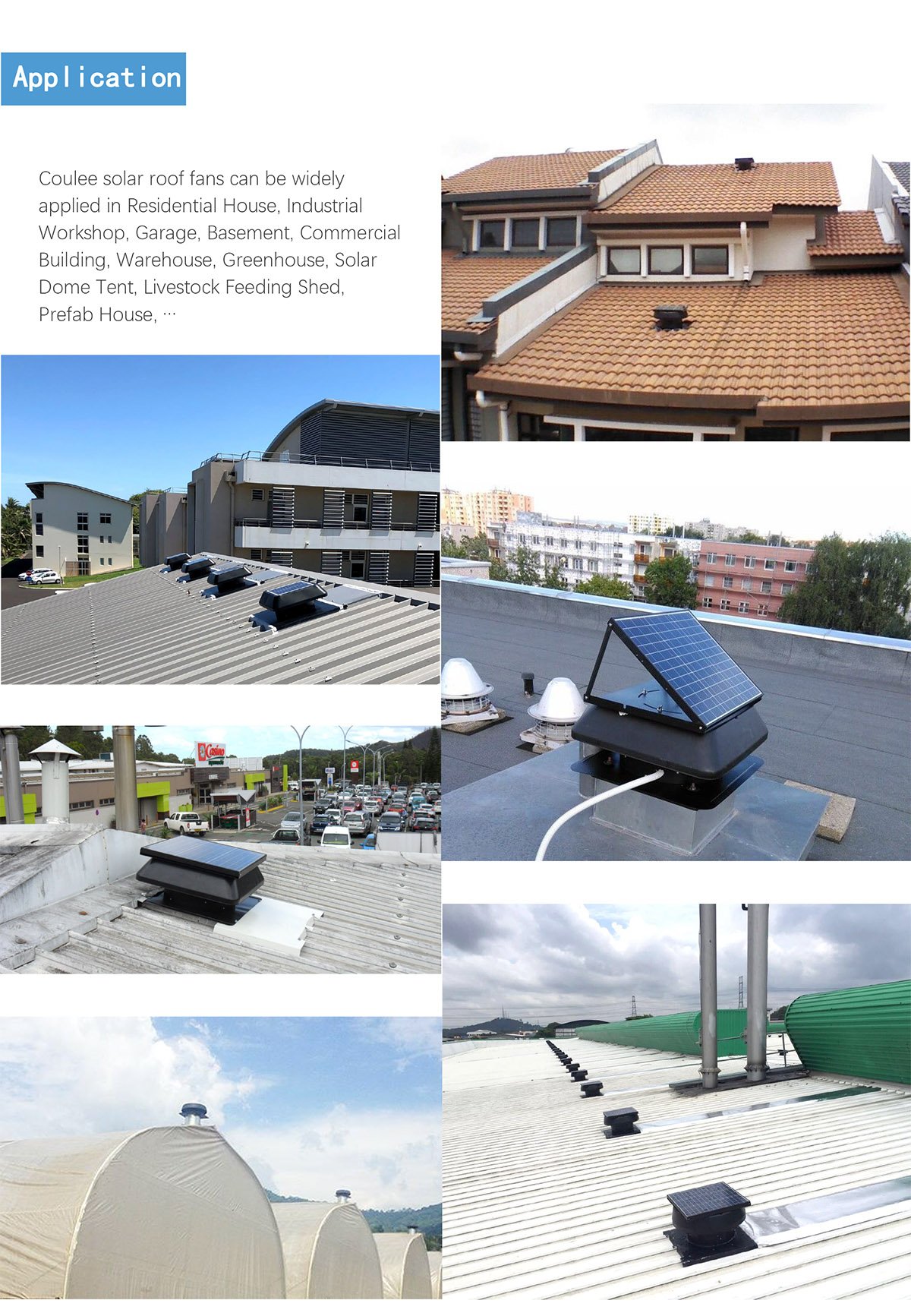 10 Coulee Solar Roof Ventilation Fans