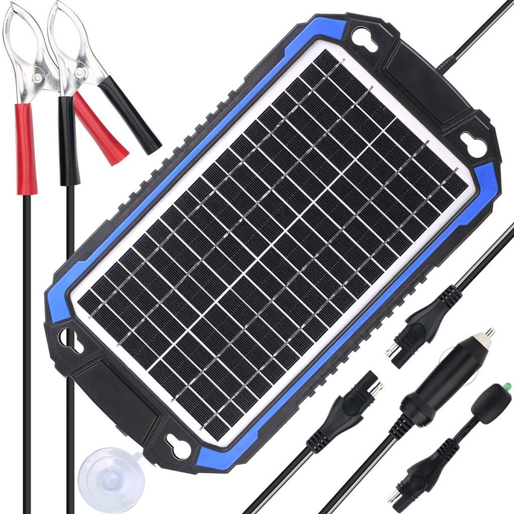 SUNER POWER 12V Solar Car Battery Charger & Maintainer