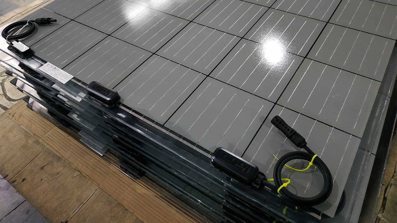 frameless bifacial solar panels, double glass pv module