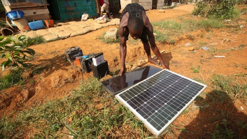 Off grid solar power in Africa